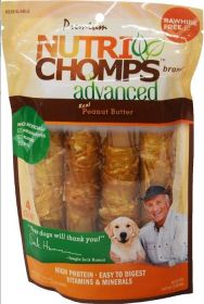 Nutri Chomps Advanced Twists Dog Treat Peanut Butter Flavor Healthy