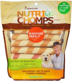 Nutri Chomps Wrapped Twist Dog Treat Assorted Flavors Easy To Digest