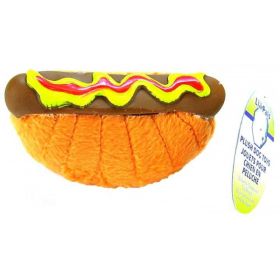 Indoor Play Li'l Pals Plush Hot Dog Dog Toy Easy On Teeth And Gums