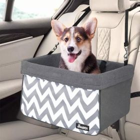 JESPET & GOOPAWS Dog Booster Seat for Cars, Portable Travel Carrier