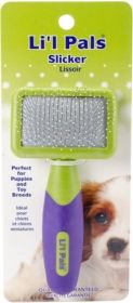 Li'l Pals Tiny Slicker Brush Perfect for Puppies and Small Breeds