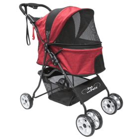 Petiques Light Weight Catalina Pet Stroller for Long Outings - Red Robin