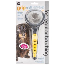 JW Gripsoft Soft Slicker Brush Great for All Breeds od Dogs