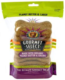 Natures Animals Gourmet Select Organic Dog Bone - Peanut Butter Flavored