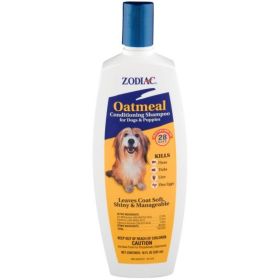 Zodiac Oatmeal Conditioning Shampoo for Dogs & Puppies Delays Egg Hatching