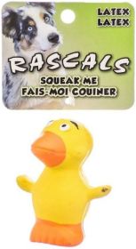 "Coastal Pet Rascals Latex Duck Dog Toy" Durable Latex Built-In Squeaker