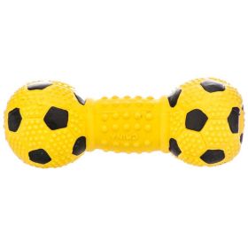 Coastal Pet Rascals Latex Soccer Ball Dumbbell Dog Toy - 5.5" Long