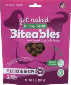Get Naked Puppy Health Biteables Soft Dog Treats Chicken Flavor and Fatty Acids