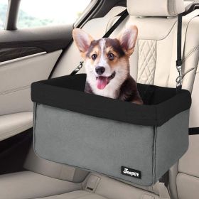 JESPET Dog Booster Seat for Cars with Portable Travel Carrier and Seat Belts