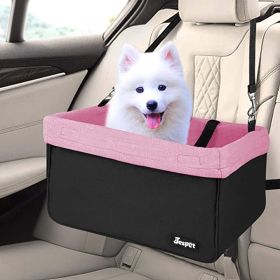 JESPET  Dog Booster Seat for Cars Portable Travel Carrier with Seat Belt