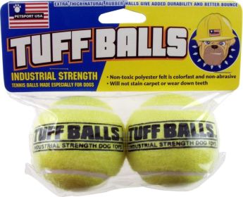 Petsport Tuff Ball Dog Toy - Original Extra Strength - 2 Pack Non Toxic