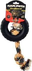 Mammoth Tirebiter II Dog Toy with Rope Medium For Interactive Play, Tugging