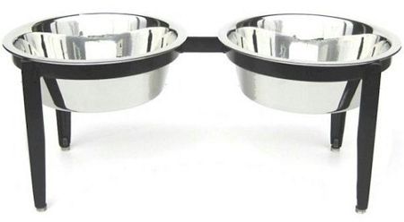 Visions "Double Elevated Dog Bowl" by PetsStop - Small