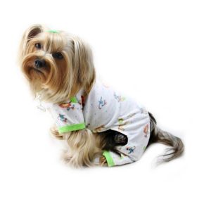 Klippo Pet Knit Cotton Pajamas with Party Animals (size 6: XSmall)