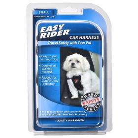 Dog Car Harness by Coastal Pet Easy Rider - Black (Size-3: Small (Girth Size 16"-24"))