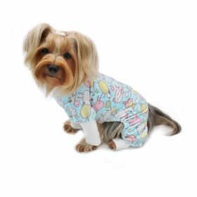 Klippo Pet Ultra Soft Plush Minky Funny Sheep Pajamas - Light Blue (size 6: XSmall)