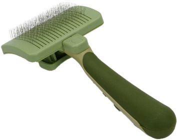 Safari Self Cleaning Slicker Brush Easily Removes Dead Hair  - Three Sizes (Size-3: Small Dogs - 7.5" Long x 3.5" Wide)