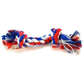 Flossy Chews Colored Rope Bone Cleans Dogs Teeth and Gums - 5 Colorful Lengths (Size-3: Mini (6" Long))