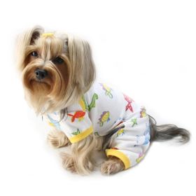 Klippo Pet Knit Cotton Pajamas with Ocean Pals (size 6: XSmall)