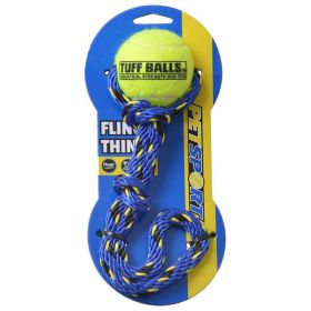 Petsport Tuff Ball Fling Thing Dog Toy Medium 2.5" Ball (Size-3: Medium (2.5" Ball))