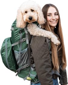 Kp Sport Sack-Kolossus / Big Dog Carrier & Backpacking Pack - Myrtle Green (size-5: Large(20"-23" From Collar to Tail))