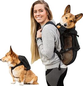 K9 Sport Sack-Walk-On with Harness & Storage Anthracite Black (size-5: X-Small(11-13" Neck 11-15" Chest))