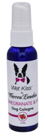 "Dog Wet Kiss Cologne" by Warren London - Pomegranate & Fig (Blue: Small: 2 oz)