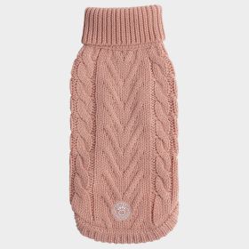 "Chalet Dog Sweater" by GF Pet  - Pink (size 6: 3XS)