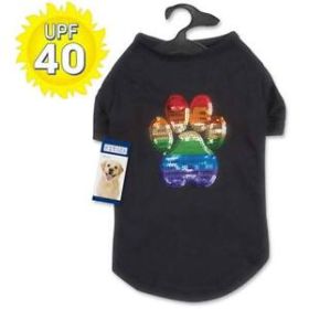 "Tee Shirt with UPF - 40" by Cruising Companion Puppy Pride (Size-3: Large)