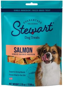 Full Flavored Stewart Freeze Dried Wild Salmon Treats and Vitamins