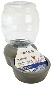 Petmate Replendish Waterer - Brushed Nickel