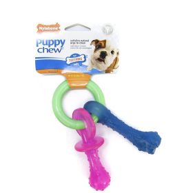 Nylabone Puppy  Chew Teething Pacifier Massages The Gums