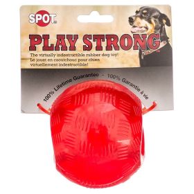 Spot Play Strong Rubber Ball Dog Toy - Red Clearance