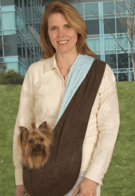 ESC Reversible  Sling Pet Carrier Brown/Blue