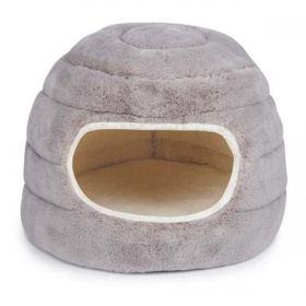 Covered Slumber Pet Cuddler Bed Gray Dogs Hideaway