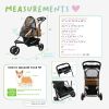 Petiques Revolutionary Pet Stroller With Built In Shock Absorber  - Milky Way