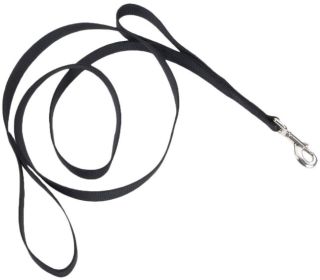Loops 2 "Double Nylon Handle" by Coastal Pet Leash - Black
