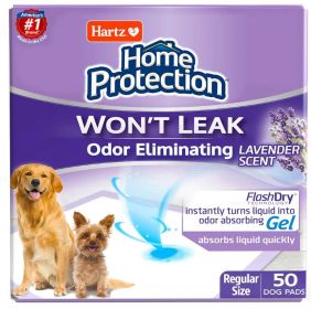 Hartz Home Protection Lavender Scent Odor Eliminating Dog Pads - Regular