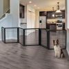 "6 Panel Convertible Elite Pet Gate" by Richell - Black