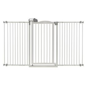 Tall One-Touch Gate II Wide in White