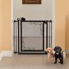 "One-Touch Metal Mesh Pet Gate" by Richell - Antique Bronze