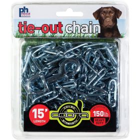 Prevue Pet Products "Dog 15 Foot Tie-out Chain" Heavy Duty