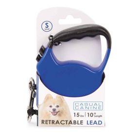 Belted Retractable Lead by Casual Canine (Blue) (size-5: Small)