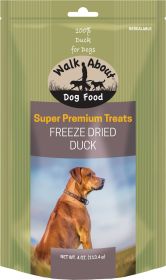 Walk About  Dog Freeze Dried. (6 pack) (size-5: Duck ( 1 pack of 6 ))