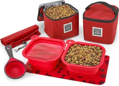 Mobile Dog Gear Dine Away (Med/Lg Dogs) (size-5: Red M/L)
