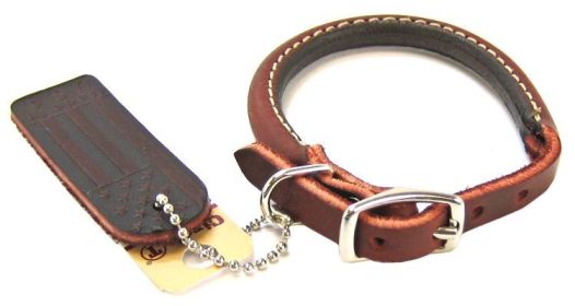 Circle T Latigo Leather Round Collar (Size-3: 10" Long x 3/8" Wide)