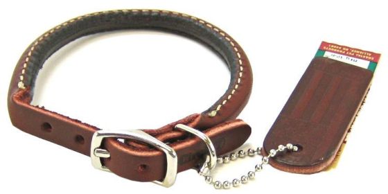 Circle T Latigo Leather Round Collar (Size-3: 12" Long x 3/8" Wide)