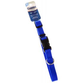 Tuff Collar Nylon Adjustable Collar - Blue (Size-3: 10"-14" Long x 5/8" Wide)