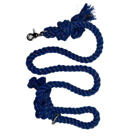 Sparkle Rope Dog Leash-Blue (size-4: Trafic Lead (2ft))