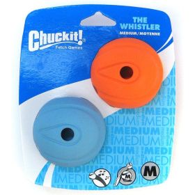 Chuckit The Whistler Chuck-It Ball (Size-3: Medium Ball - 2.25" Diameter (2 count))